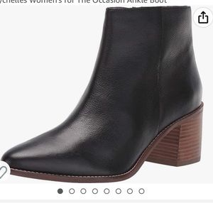 Seychelles Black leather heeled booties